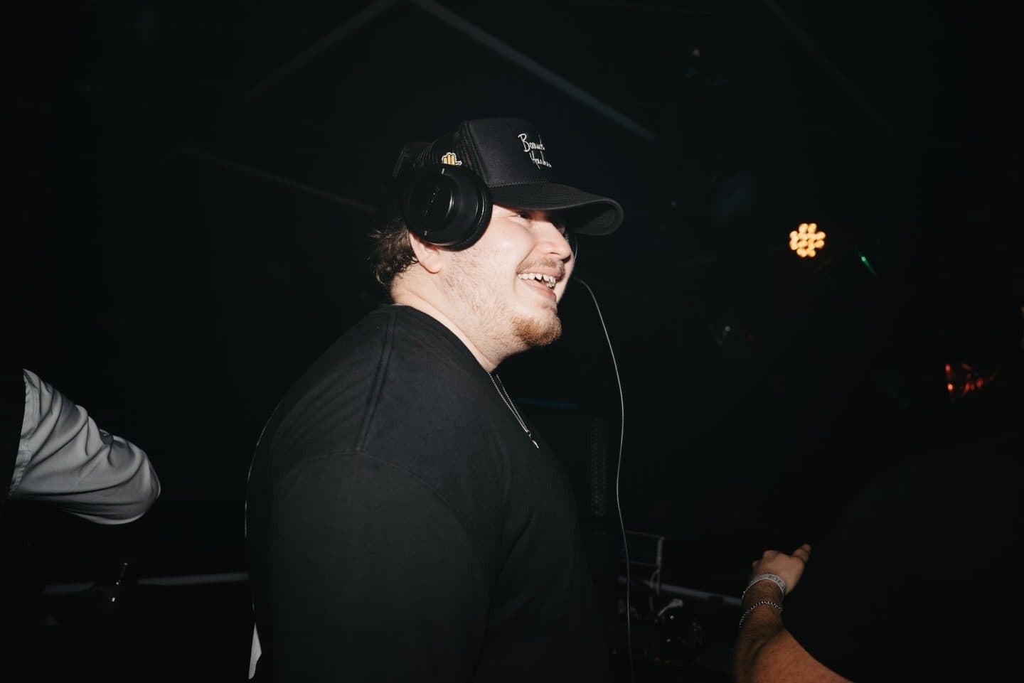 Rotation Sensation laughing behind the decks